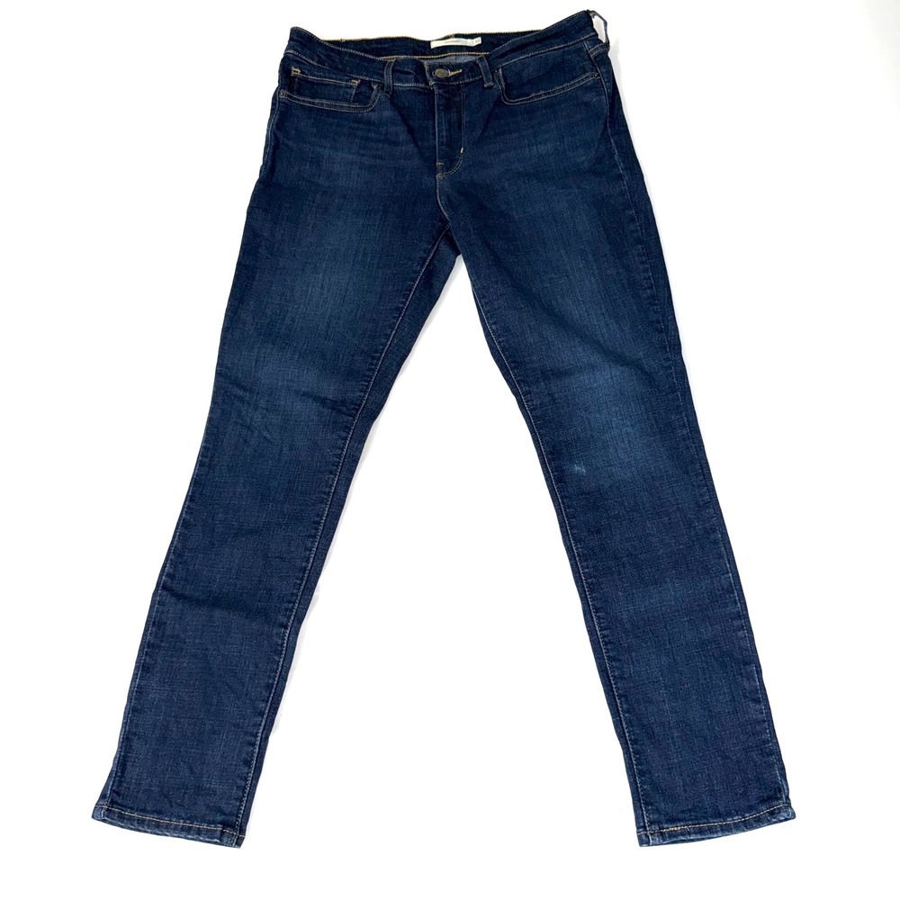 Levi's 711 Skinny Jeans Women's W30 L28 Dark Wash Stretch Denim Mid Rise